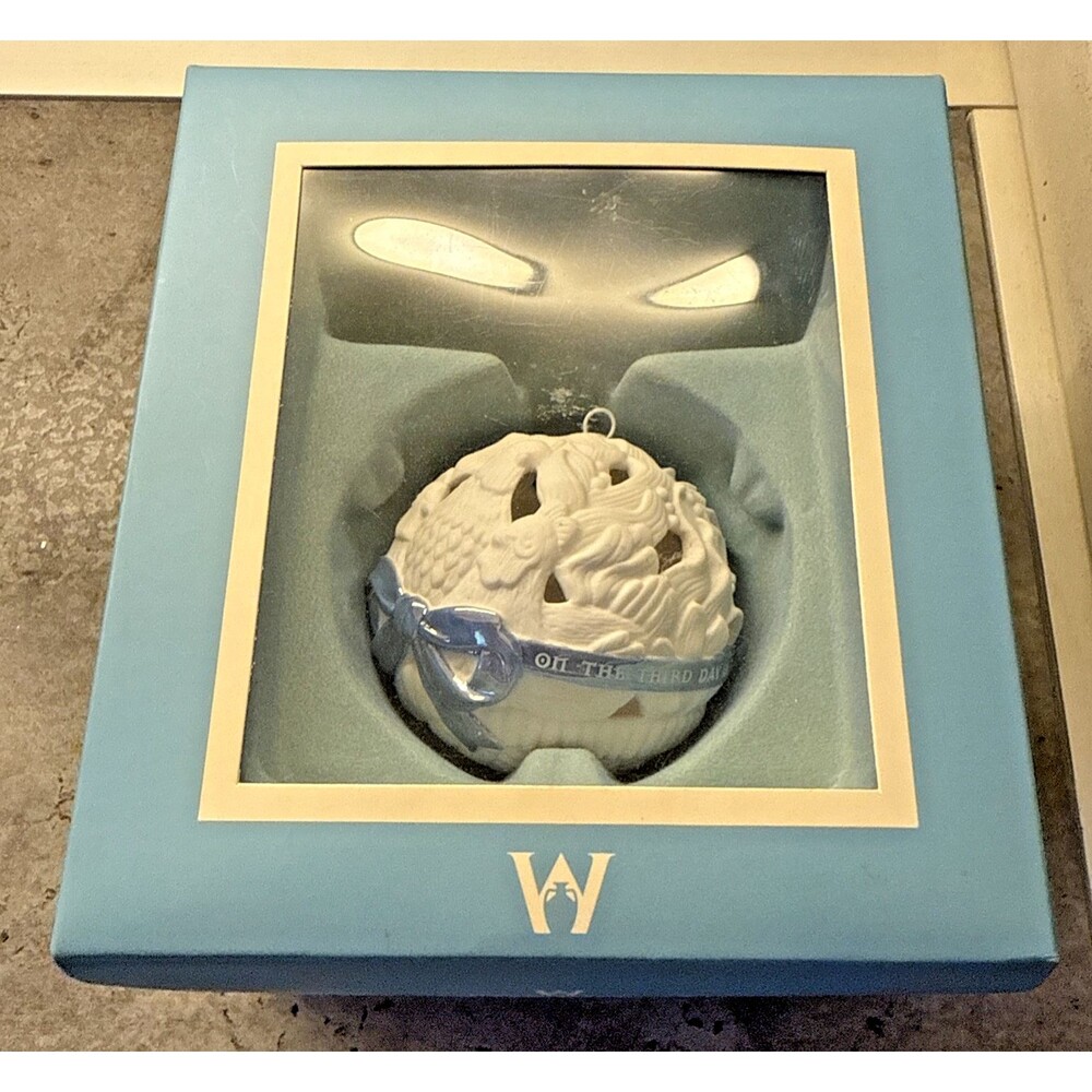 Wedgewood 12 Days of Christmas FOUR CALLING BIRDS Ornament in Box